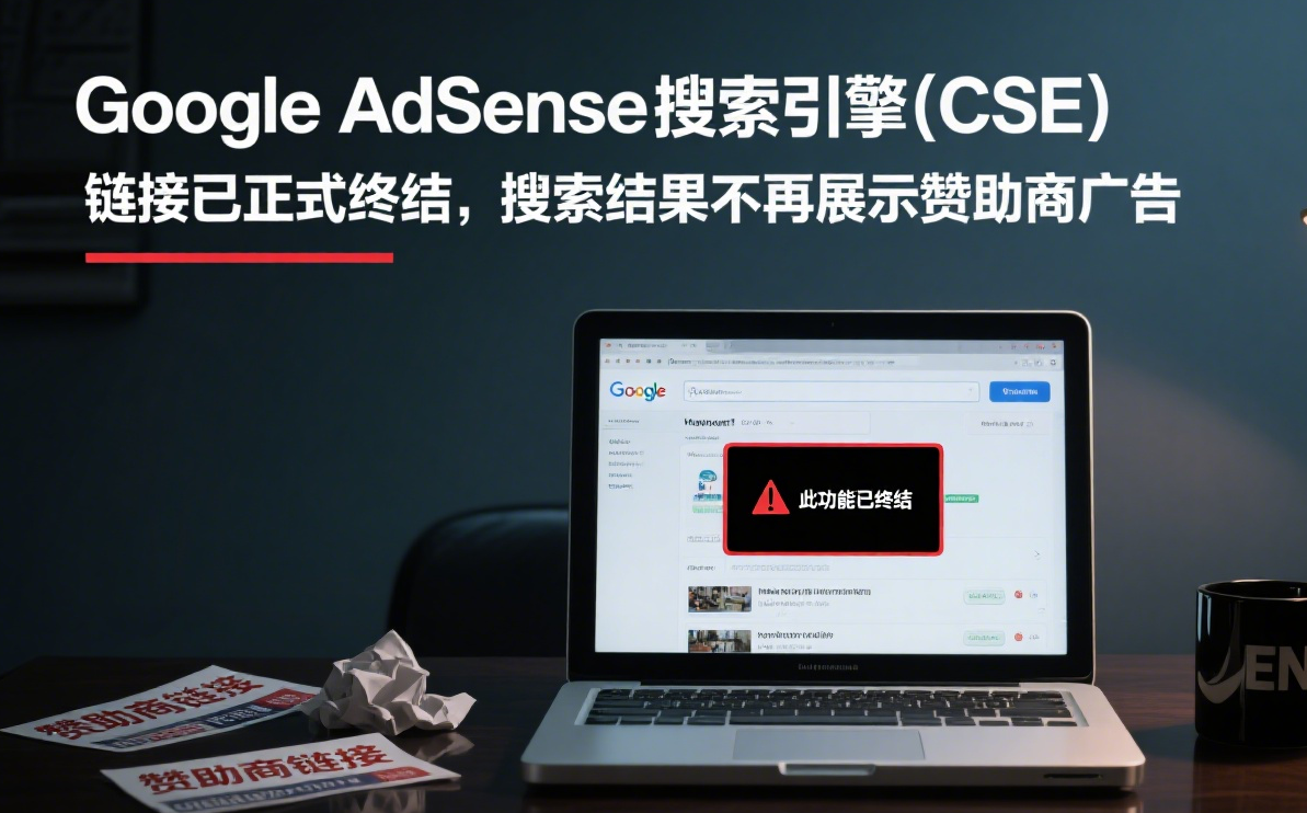 Google AdSense搜索引擎(CSE)链接已正式终结，搜索结果不再展示赞助商广告